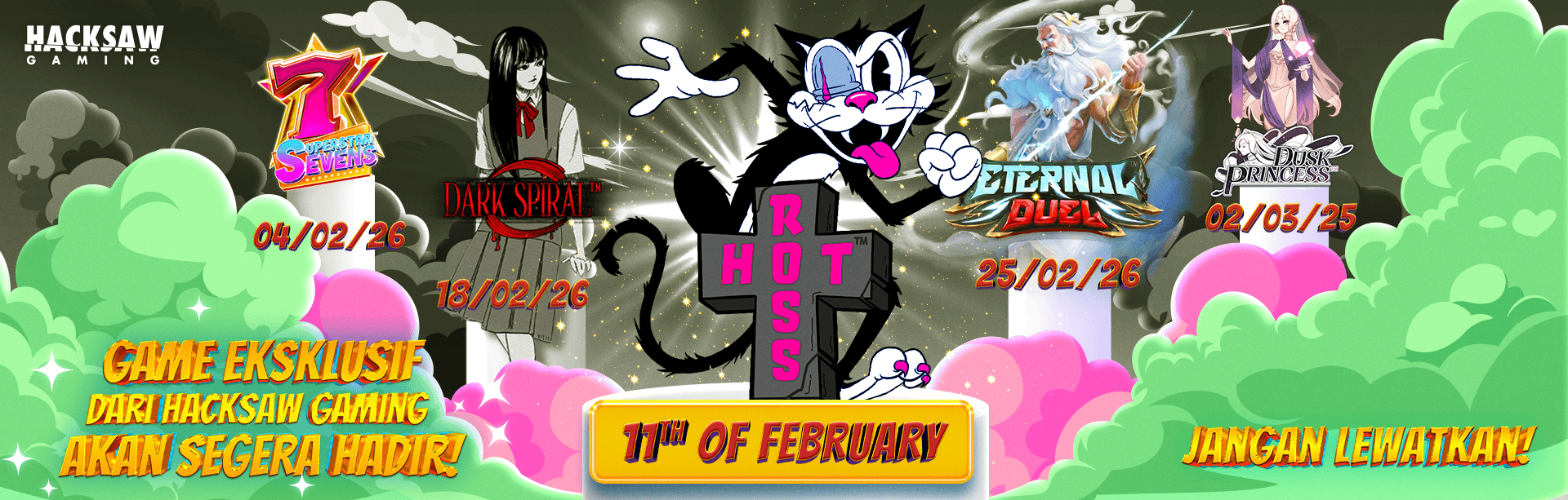 HACKSAW - HOT ROSS GAME PROMO BANNER